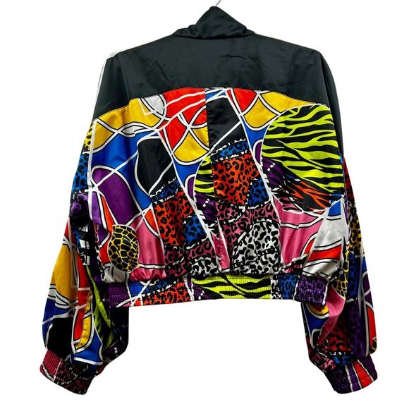 ADIDAS Rich Mnisi Track Jacket Women's Small Long Sleeve,Cropped, Blk Multicolor - Picture 3 of 10